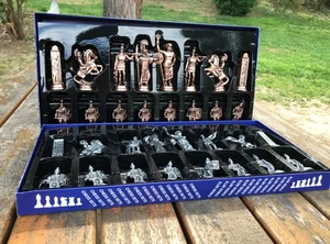 Chess Pieces for Adults X Large Antique Greek Mythology  🎁 Christmas Gift - Picture 1 of 12