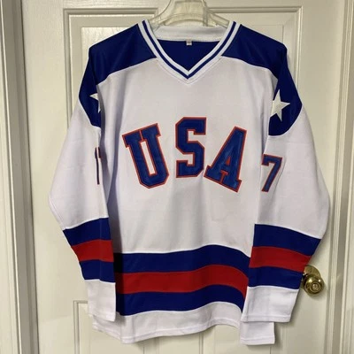 Camiseta deportiva de hockey cosida para hombre Jack O'Callahan Team USA Miracle on Ice 1980 XXL Foto 1 de 4
