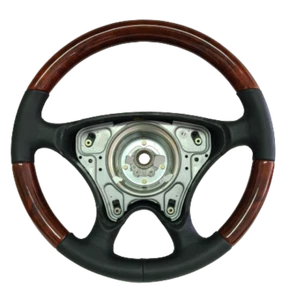 Lenkrad Airbag Wurzelholz Leder für Mercedes R170 R129 W202 Sportline ab Bj.1999 - Picture 1 of 4