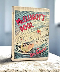 McElligot's Pool by Dr. Seuss - Vintage Hardcover 1974 Random House Ex- Library - Bild 1 von 14