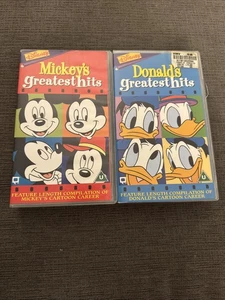 Disney Mickey's Greatest Hits And Donald’s Greatest Hits VHS RARE! - Picture 1 of 4