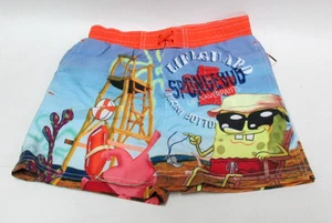 Nickelodeon SpongeBob Square Pants Double Sided Swim Trunks Boys Size 3T - Picture 1 of 4