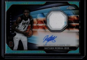 NATHAN MISSIA-DIO 2023-24 Topps Chrome Overtime Elite Jersey Autograph Aqua /99 - Bild 1 von 2