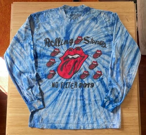 CPFM Cactus Plant Flea Market Rolling Stones Sz M Medium Blue Tie Dye Tour Shirt - Picture 1 of 8