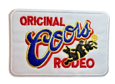 Coors Banquet Beer Original Rodeo 3.5in Embroidered Sew/Iron-on Patch - Image 1 of 3