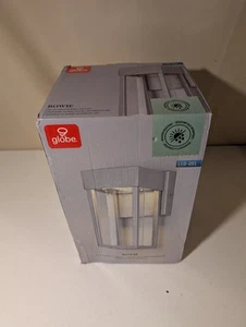 Globe Electric Bowie LED Outdoor Wall Light 10W Galvanized Finish | Open Box - Picture 1 of 7