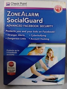Zone Alarm Social Guard Security Check Point Software Technologies NEW FAST SHIP - Picture 1 of 3