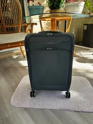 SAMSONITE Silhouette 18 Softside Carry-On Spinner Color - Slate Blue - Image 1 of 4
