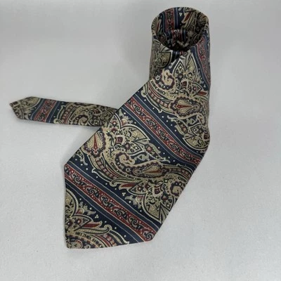 Bill Blass Paisley Tie Mens Necktie Classic Vintage Geometric Silk - Image 1 of 4