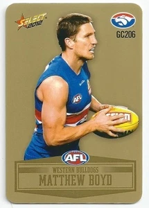 2012 Champions Gold (GC206) Matthew BOYD Western Bulldogs - Picture 1 of 1