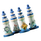  4 Pcs Mini Lighthouse Maracas for Kids Wooden The Mediterranean