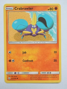 Crabrawler 121/236 (casi nuevo, tarjeta de Pokémon, eclipse cósmico, 2019, lucha, común) - Imagen 1 de 2