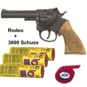 RODEO Western Knall-Pistole mit 3600 Schuß Munition Kinder Spielzeug Revolver - Bild 1 von 1
