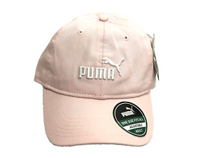NWT Women's Puma Blush Pink One Size Adjustable Adult Cotton Baseball Cap