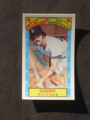 1979 Kelloggs # 11 Ron Guidry 1 of 3 ERROR VARIATIONS READ DESCRIPTION NM/MT - Image 1 of 3