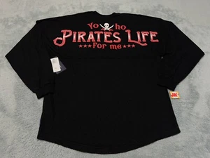 NEW Disney Spirit Jersey Adult Small Black Pirates of the Caribbean Yo Ho Life - Picture 1 of 8