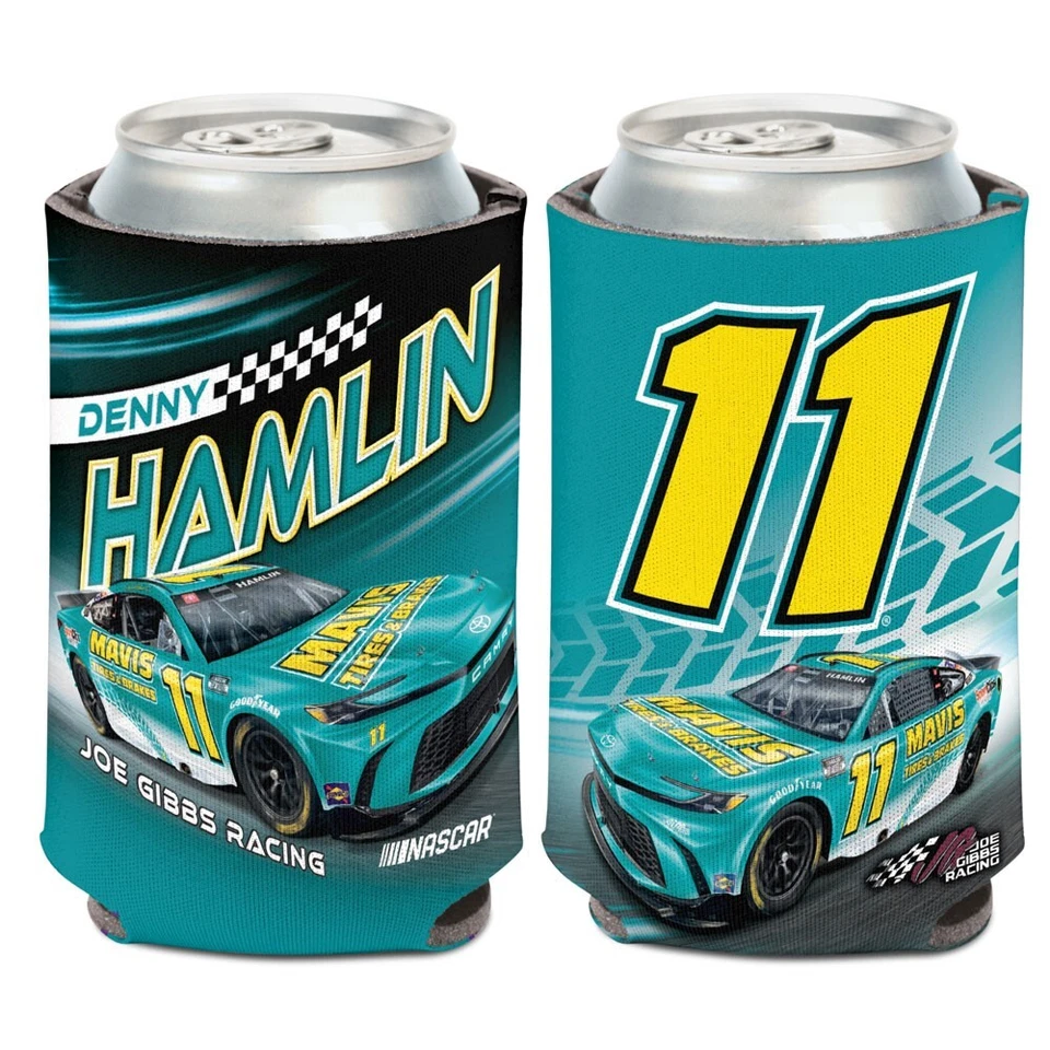 Denny Hamlin 2024 Wincraft #11 Mavis Tires & Brakes 12oz Can Coolie - Image 1 of 1