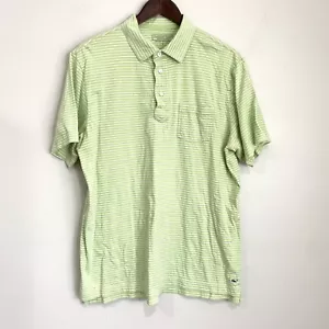 VINEYARD VINES kurzärmeliges Poloshirt für Herren groß hellgrün mit Streifen FF11 - Bild 1 von 5