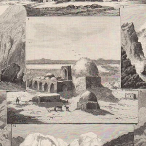 L'expédition de Mm. Bonvalot et Capus en Asie centrale - Gravure de presse 1882 - Picture 1 of 2