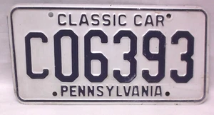 Pennaylvania Classic Car License Plate C06393 - Picture 1 of 2