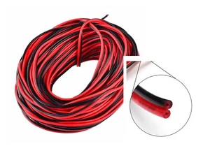 1 Meter Red Black Electrical Cable 24 AWG Insulated PVC Wire LED Strip Car Light - Picture 1 of 1