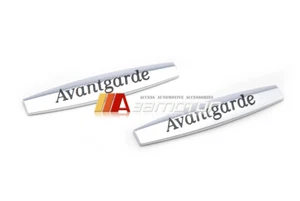 2xAvantgarde Chrome Side Emblem Badge fits Mercedes Benz C230 C250 C280 C350 C63 - Picture 1 of 1