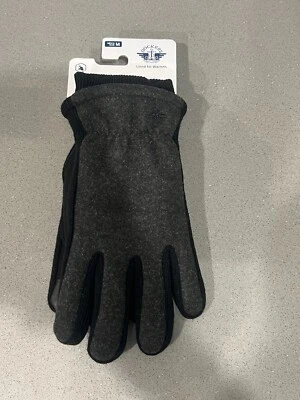 Guantes Dockers para hombre con pantalla táctil de cuero forrados negros MÚLTIPLES TALLAS EN STOCK Foto 1 de 4