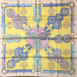 Original HERMES Schal Seide 100% Carre 90 CUIVRERIES unbenutzt - Bild 1 von 4