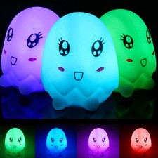 Eggshell Shape Colorful Led Night Light Bedroom Home Party Decorations Novelty
