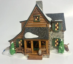 DEPT 56 NUEVA INGLATERRA PUEBLO MONTAÑA VISTA CABAÑA 56625 25 ANIVERSARIO NUMERADO EDICIÓN LIMITADA - Imagen 1 de 12