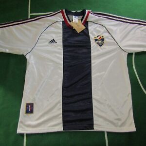 Jugoslawien 1998 Adidas brandneu mit Etikett ausgezeichnetes authentisches Trikot Perfect Football XL