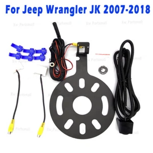 For Jeep Wrangler JK 2007-2018 Rear Tire View Backup Camera Kit w/ Spare - Picture 1 of 12