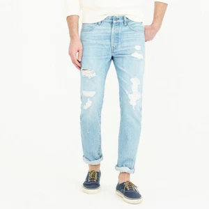 Wallace & Barnes X J. Crew Selvedge Denim Herrenjeans HERGESTELLT IN DEN USA $ 298 NEU 34x32 - Bild 1 von 9