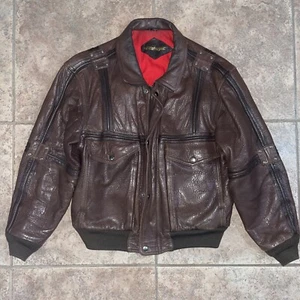 Stratojac braune Lederjacke im Bomberstil Herren Größe 44 - Bild 1 von 4