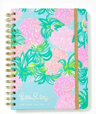 NOVO Shake de Abacaxi Lilly Pulitzer 20 2021 GRANDE AGENDA DE 17 MESES Azul Ibiza  - Imagem 1 de 4