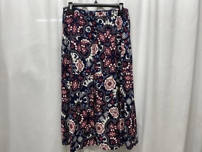 Christopher & Banks Skirt Womens petite large long  modest nwt Floral Whimsical - Image 1 of 4