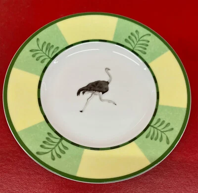Plato(s) de pan HERMES porcelana, París, ÁFRICA VERDE, nuevo con etiquetas Foto 1 de 2