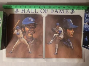 Kansas City Royals Hall Of Fame Print 1986 Sga Amos Otis Steve Busby - Picture 1 of 13