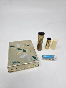 REVLON FUTURAMA LIPPENSTIFT ETUI VON VAN CLEEF & ARPELS BOX Gold Schwarz mit Mine - Bild 1 von 10