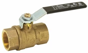 Brass Threaded Ball Valve Full Port 600 wog 1/2" X 1/2" Fip Fpt 2 Pack - Picture 1 of 1