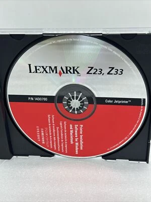 Lexmark Z23 Z33 Color Jet Printer Driver Software CD Disk For Windows & Mac 2001 - Image 1 of 4