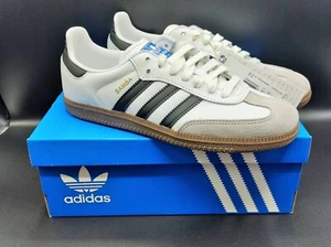 Adidas Originals Samba OG Trainers White/Black/Grey Size UK 6 £120 - Picture 1 of 10