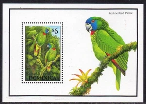 Dominica 1993 - Fauna, Birds - " Red-necked Parrot " - S/S MNH - Picture 1 of 1