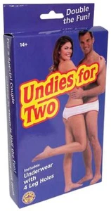 Undies For Two - Adult Sharing Underwear - GaG Joke Novelty Gift - Picture 1 of 8
