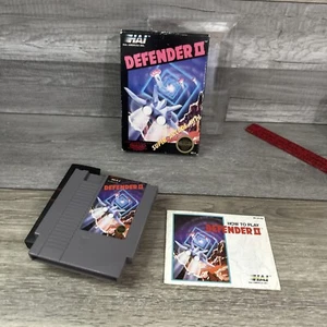 Round seal Defender II complete in box nintendo nes original game - Picture 1 of 21