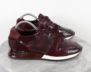 Louis Vuitton Run Away Burgundy Suede Leather Python Pony Sneaker Gr. 37,5 - Bild 1 von 19