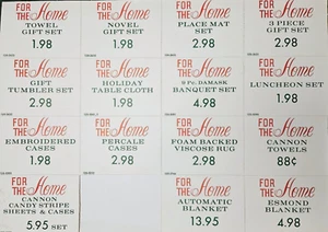 Piezas publicitarias de cartón perforado vintage para el hogar precio recortado - Imagen 1 de 2