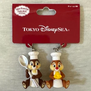 Disney Chip & Dale Chip And Dale Charm 2-Piece Set Tokyo Disney Sea New Japan - Picture 1 of 2