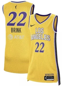 🔥Los Angeles Sparks Cameron Brink Gold Rebel Edition Nike Jersey Size XLT ✅✅ - Picture 1 of 3