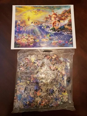 Thomas Kinkade Disney The Little Mermaid Jigsaw Puzzle 500 pieces - Image 1 of 2